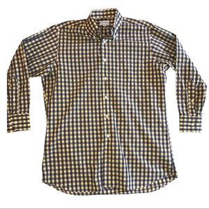 Maus & Hoffman Yellow/Blue Plaid Men’s Button Down